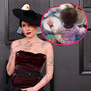 Wird er nun auch Musiker? Halseys Sohn (1) spielt Schlagzeug