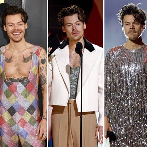 Glitzer und Brusthaare: Harry Styles funkelt bei Grammys!