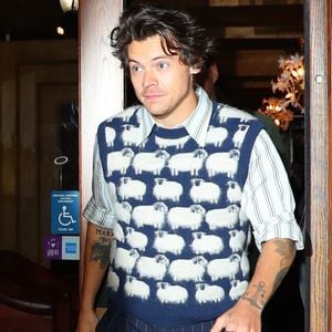 Schräger Opa-Look mit Schaf-Pulli: Harry Styles ohne Style?