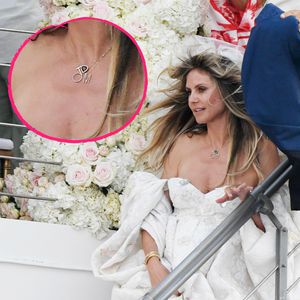 Süßes Detail: Heidi Klum trug zur Hochzeit eine "Tom"-Kette