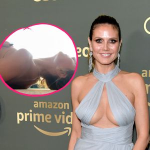 Sie macht's schon wieder: Heidi Klum rekelt sich oben ohne