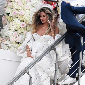 Günther Klum nirgends zu sehen: Wer führte Heidi zum Altar?