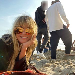 Heidi Klum verbringt mit Tom und Kids Familientag am Strand