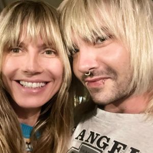 Coole Frise: Heidi Klum als Bill Kaulitz' Zwilling unterwegs