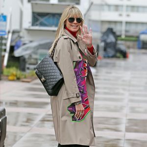 Für "Germany's next Topmodel"? Heidi Klum in Berlin gelandet