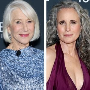 Helen Mirren & Andie MacDowell glänzen stolz mit grauem Haar