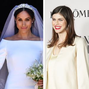 Meghan inspirierte Alexandra Daddario mit Hochzeitslook