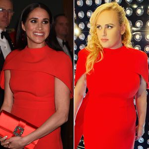 Wie Herzogin Meghan: Rebel Wilson rockt rotes Cape-Kleid!