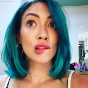 Türkiser Long-Bob: Auch Hilary Duff wagte buntes Makeover!