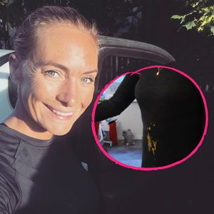 Kleines Malheur: Iris Aschenbrenner von Sohnemann angekackt