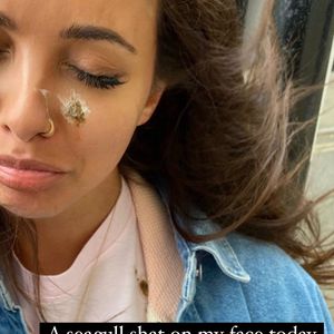 Mitten ins Gesicht: Little-Mix-Star Jade von Möwe angekackt