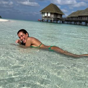 Paradies: Jana Ina Zarrella genießt Urlaub auf den Malediven