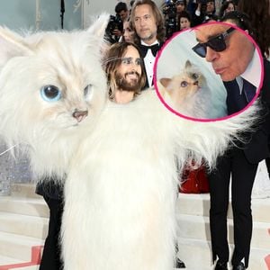 Jared Leto verkleidet als Karl Lagerfelds Katze auf Met Gala