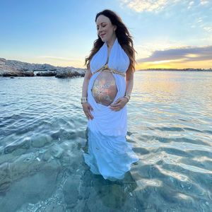 Im neunten Monat: Jasmin Wagner mit glitzerndem Babybauch