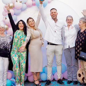 Ohne Katze! Jenny Frankhauser teilt Fotos der Gender-Party