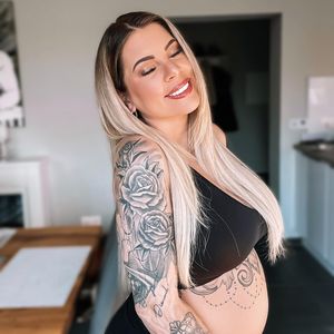 Jenny Frankhauser ist schon in ihr ungeborenes Baby verliebt