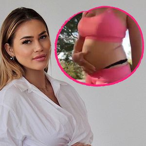 Beim Sport: Jessica Paszka präsentiert ihren After-Baby-Body