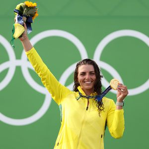 Mit Kondom: Diese Olympia-Kanutin repariert so ihr Boot