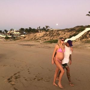 Schwangerschafts-Endspurt: Jessica Harts Bauch ist riesig