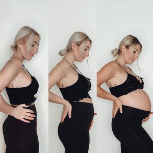 Hochschwangere Jessica Schröder macht Bauchvergleich!