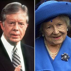 Echt passiert? Jimmy Carter küsste angeblich die Queen Mum