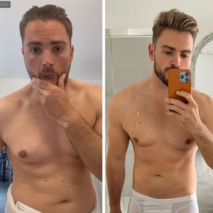 Bauchvergleich: Johannes Haller teilt ein Fitnessupdate