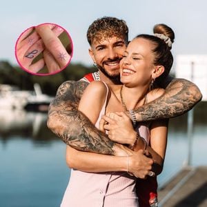 Julian Evangelos und Stephi haben jetzt ein Partnertattoo