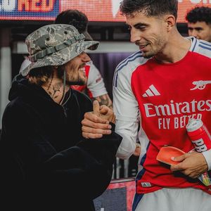 Bei Fußballspiel: Justin Bieber trifft EM-Star Kai Havertz!