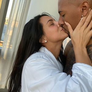 Kasia gratuliert ihrem Jérôme Boateng zur Meisterschaft