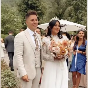 Katharina Damm und ihr Leo haben zum zweiten Mal geheiratet