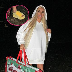 Einkauf in Plüschpantoffeln: Katie Price im Weihnachtsstress