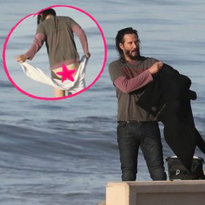 Hoppla! Keanu Reeves zeigt am Strand seinen Allerwertesten