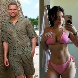 Mit Ich-liebe-dich-Bär: Kevin Njie stand vor Hennas Haustür