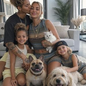 Kinder und Tiere: Fans feiern Carina Nagels KI-Familienfoto