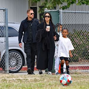 Soccer-Mami: So lässig steht Kim Kardashian am Spielfeldrand