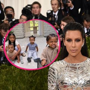 Süßes Geschwisterbild: Kim K. teilt Foto mit allen vier Kids