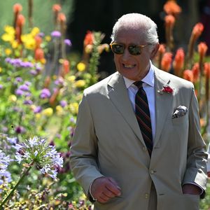 König Charles posiert in imposantem Formschnitt-Garten