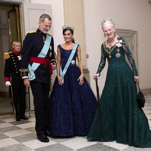 Königin Letizia flasht in Blau bei dänischem Staatsbankett