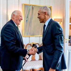 König Harald und Barack Obama feiern Wiedersehen in Norwegen