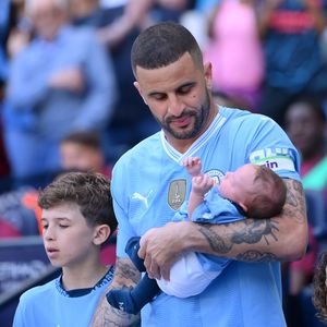 Beim Spiel: Kyle Walker bekam süße Unterstützung von Familie