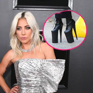 XXL-Plateau: Lady Gaga ist auf Monster-High-Heels unterwegs