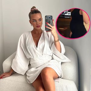 Laura Maria Rypa kann ihren Babybauch nicht mehr verstecken