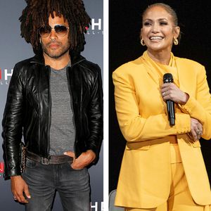 Nanu, warum steht Lenny Kravitz denn auf dem Po von J.Lo?