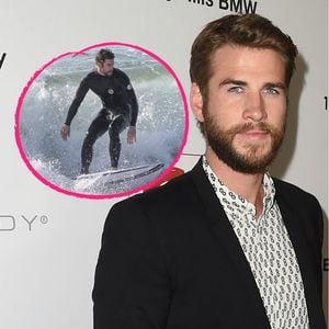 Surfausflug mit Bruder: Hier geht Liam Hemsworth baden