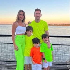 Textmarkerstyle? Lionel Messis Family verblüfft in Neon-Look