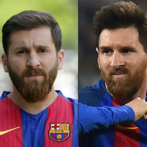 Wie Zwillinge: Iranisches Messi-Double in Moskau verhaftet!