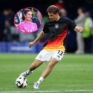 Nach Krisengerüchten: Thomas Müllers Frau war beim EM-Spiel