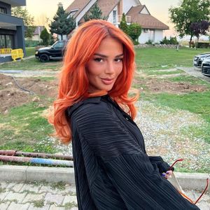 Feuriger Look! Rapperin Loredana hat Haare orange gefärbt