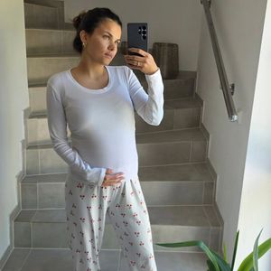 Babybauchfoto: Louisa Masciullo kann sich nicht ernst nehmen