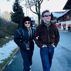 Seltener Anblick: Madonna mit ihrem Sohn Rocco unterwegs